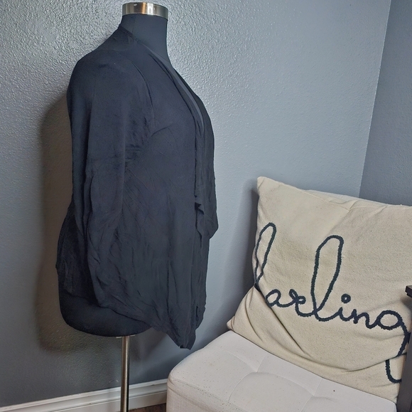 Lane Bryant black open front cardigan sweater size 22/24W - Picture 2 of 4